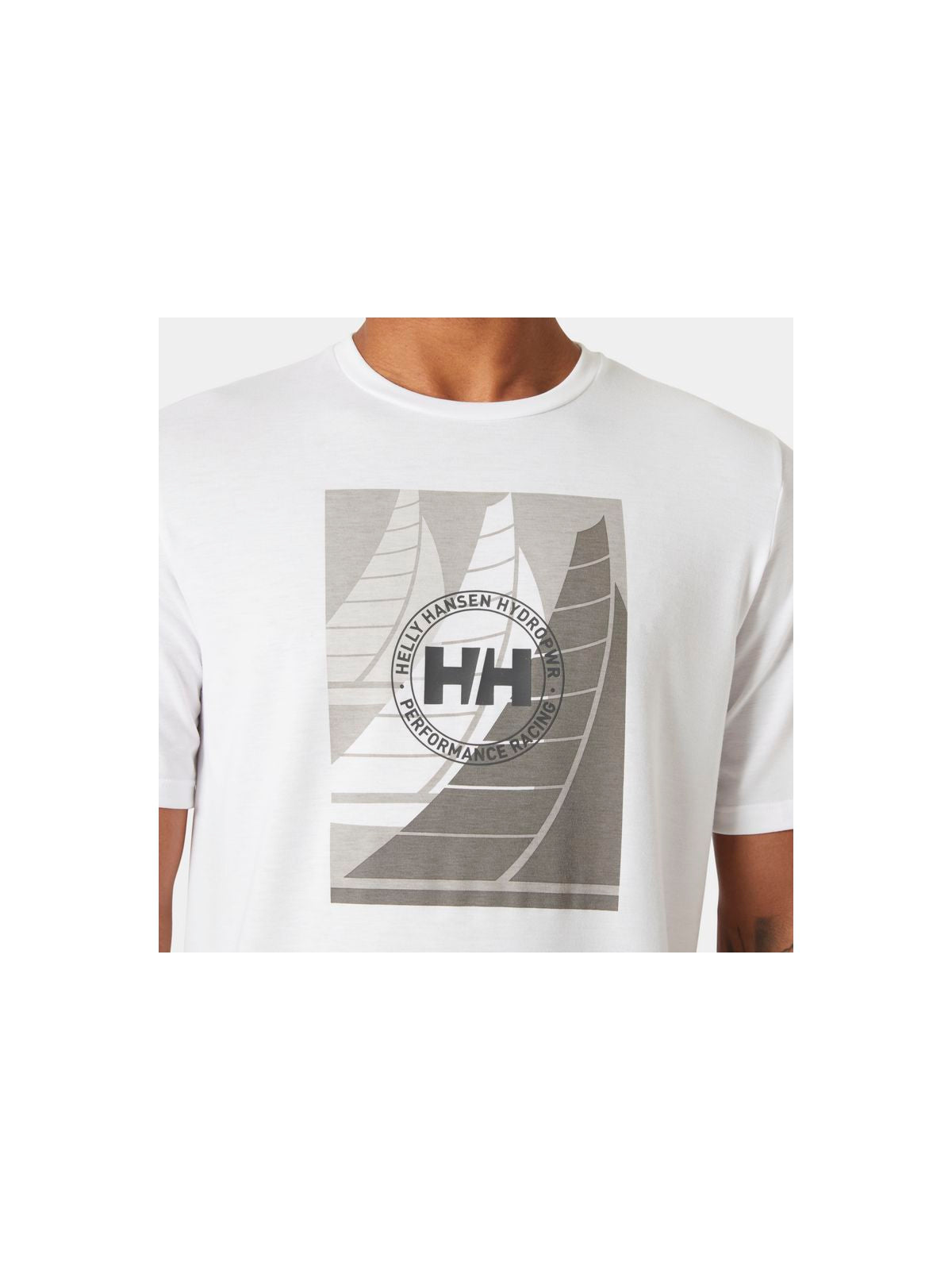 Koszulka HELLY HANSEN HP RACE GRAPHIC T-SH biały - Adventure Sports