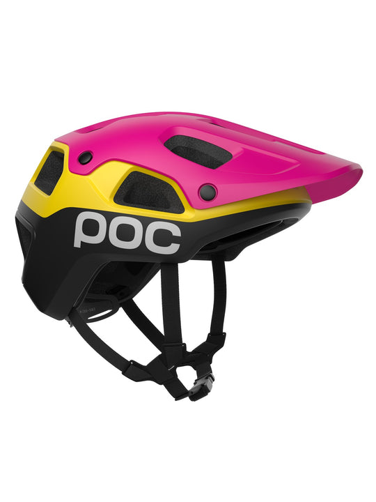 Kask rowerowy POC Cularis Pure różowo żółty
