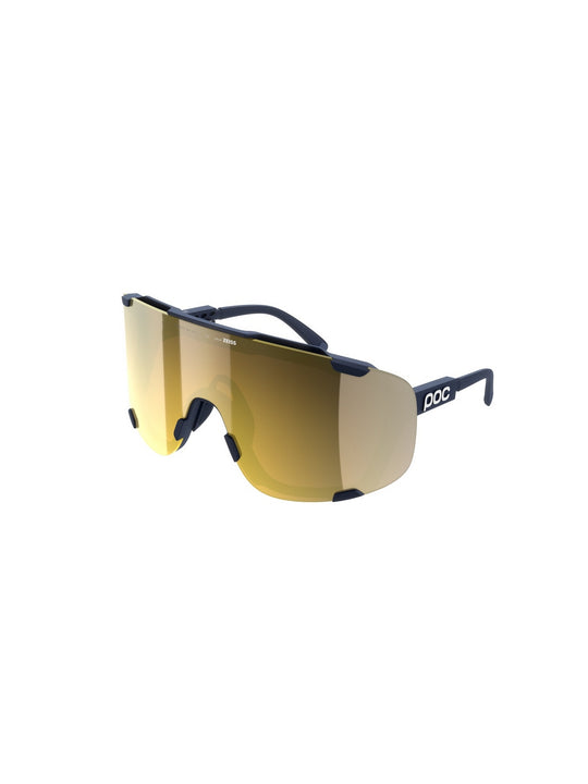 Okulary rowerowe POC Devour Mid granatowe - Clarity Road/Partly Sunny Gold cat.2
