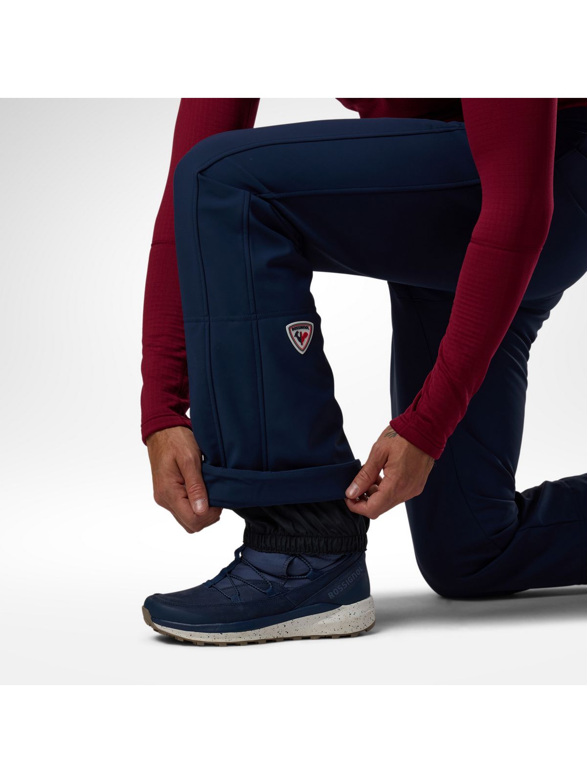 Spodnie narciarskie męskie ROSSIGNOL M Resort Softshell Pant niebieskie