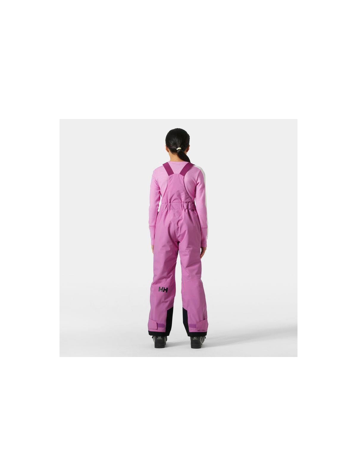 Spodnie narciarskie dziecięce HELLY HANSEN Jr Girl Stellar Bib Pant kolor różowy