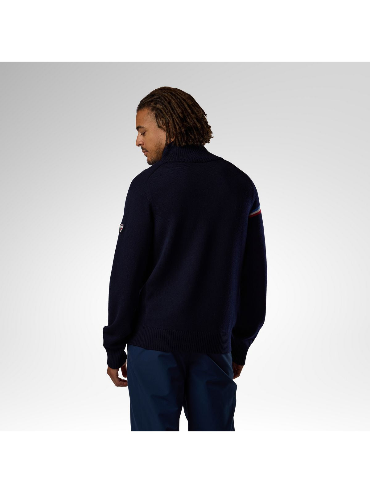 Sweter męski ROSSIGNOL M Odysseus Half Zip Merino Swe niebieski