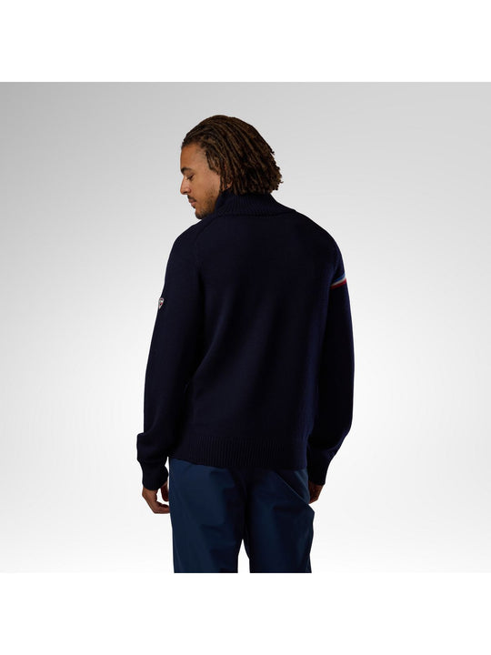 Sweter męski ROSSIGNOL M Odysseus Half Zip Merino Swe niebieski
