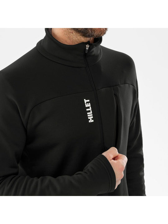 Bluza męska MILLET M Seneca Fleece Po Zip M czarna
