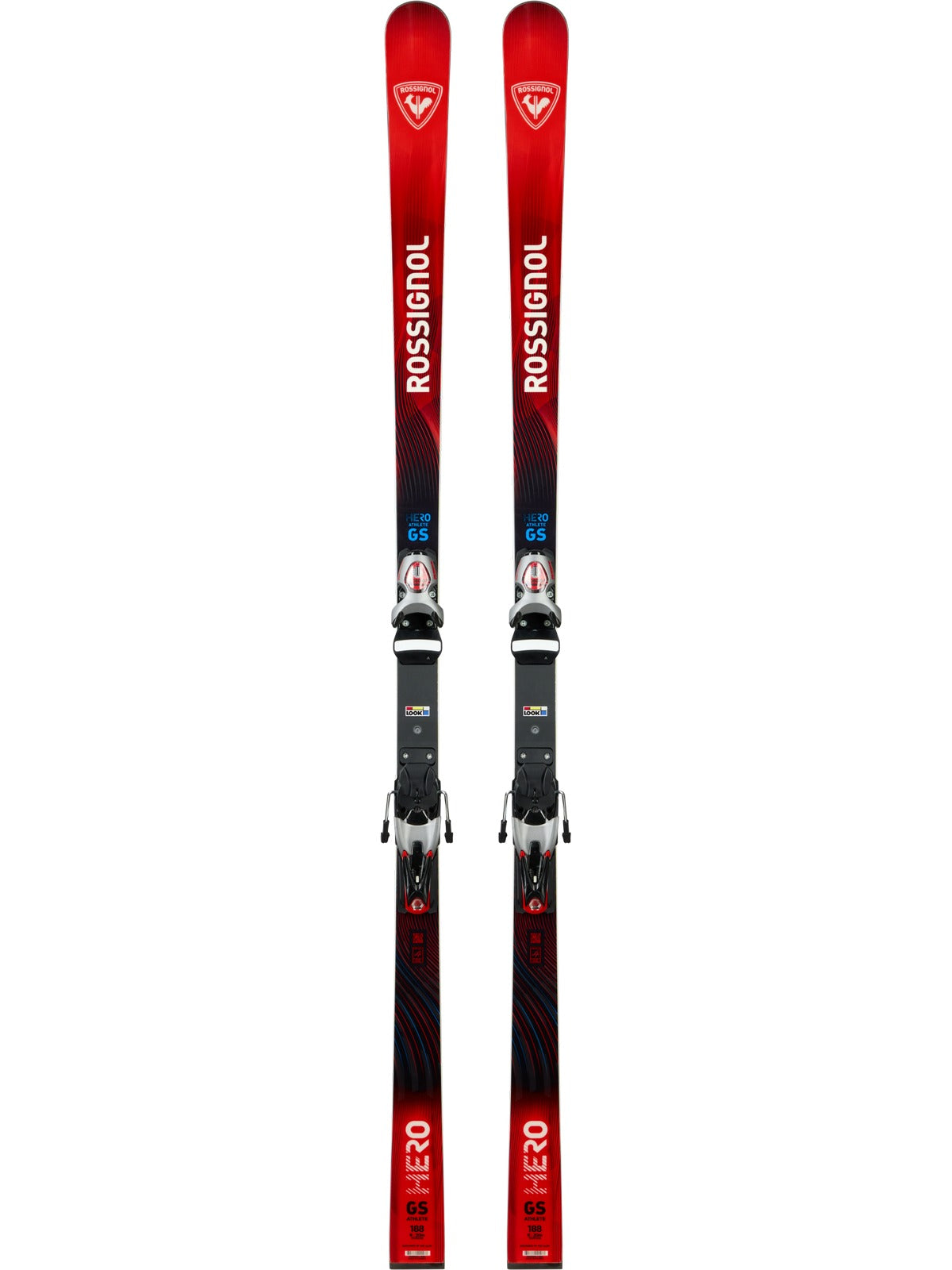 Narty Rossignol Hero Athlete GS 170-182 R22 + wiązania LOOK SPX 15 Rockerace Silver Red