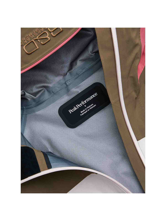 Kurtka narciarska juniorska PEAK PERFORMANCE Gravity HIPE 2L Insulated Shell Jacket brązowa
