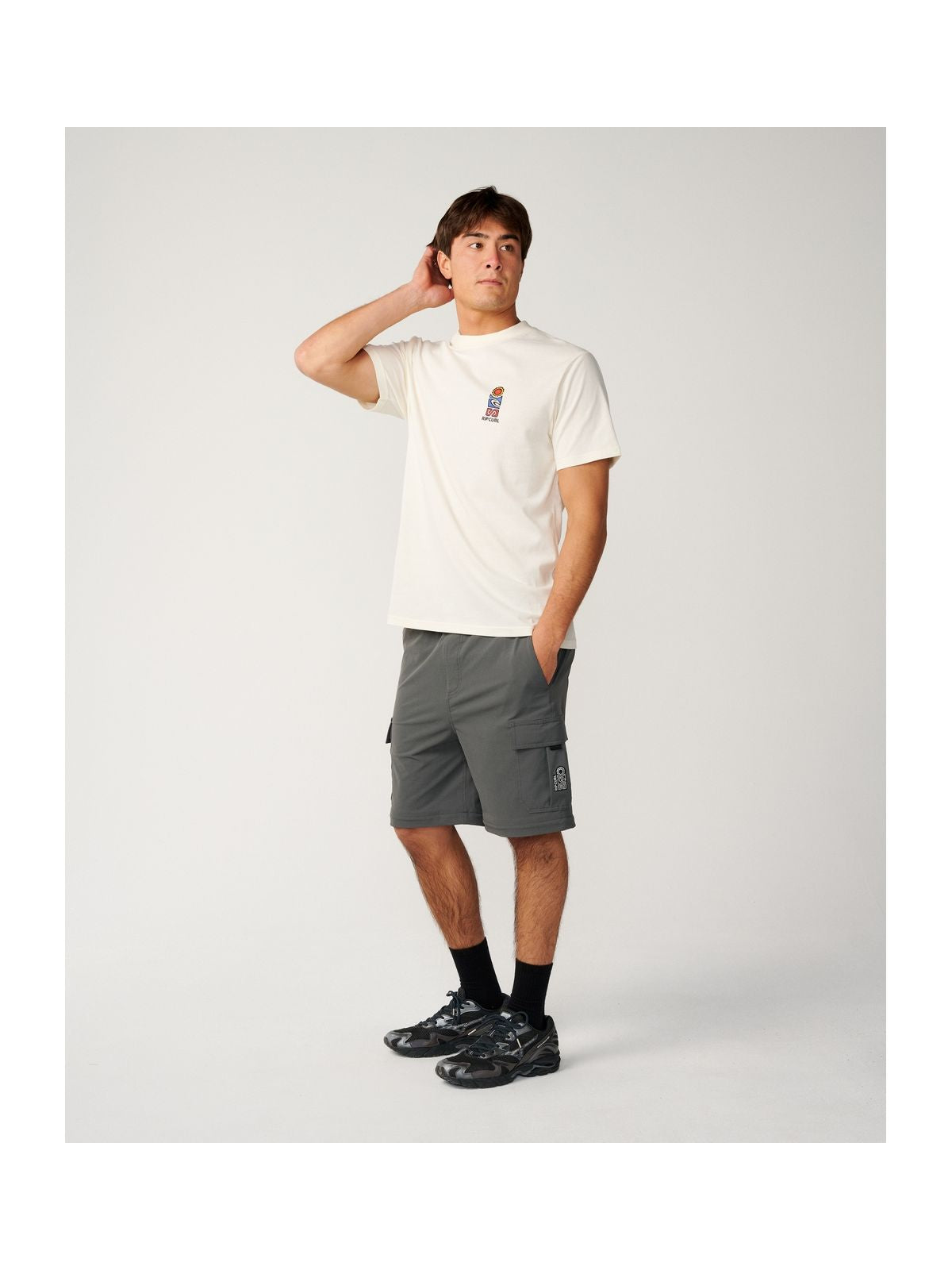 Koszulka męska RIP CURL S.Series Vc Stack Tee biała