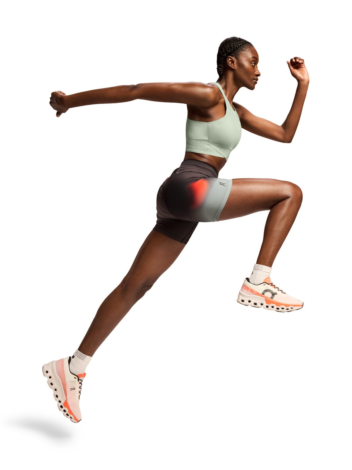 Legginsy do biegania ON RUNNING Race Tights Half czarny