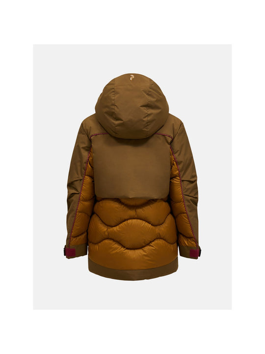 Kurtka PEAK PERFORMANCE W Infusion Helium Down Parka brązowy
