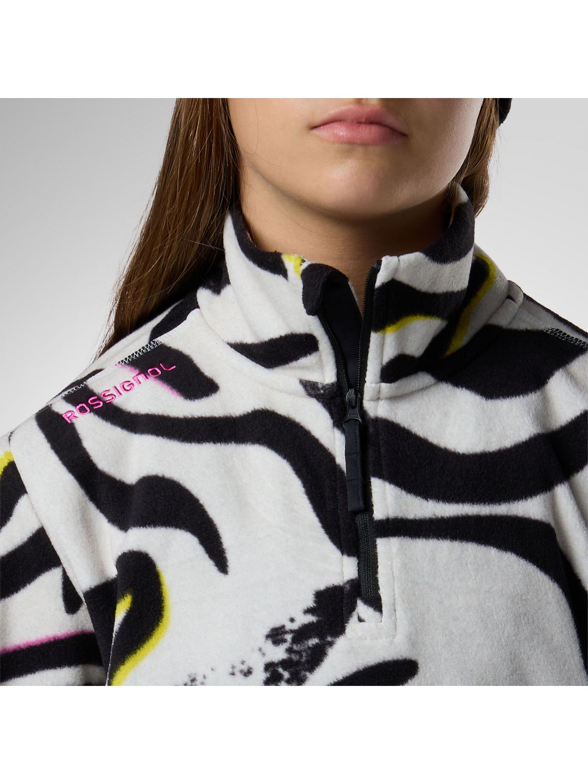 Bluza juniorska ROSSIGNOL Jr Quarter Zip Polar Fleece multikolor