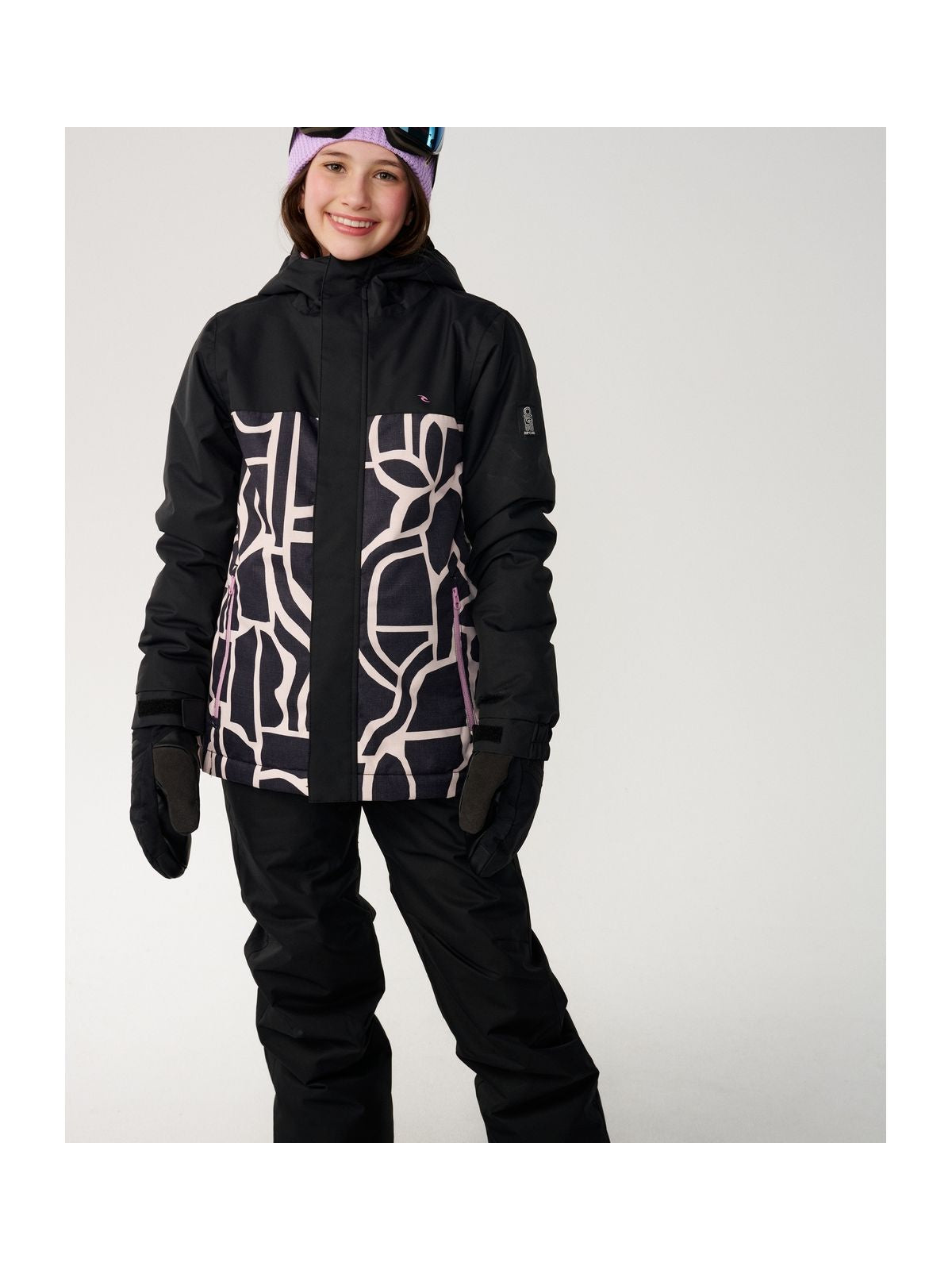 Kurtka juniorska RIP CURL S-Series zolly10K Jkt Kids czarna
