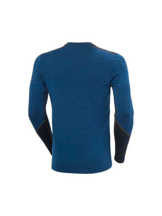 Bielizna termiczna męska HELLY HANSEN LIFA MERINO MIDWEIGHT CREW granatowa
