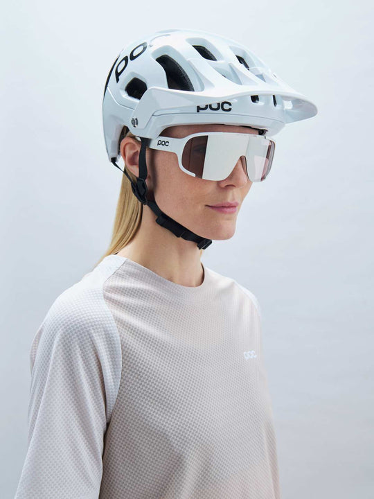 Okulary rowerowe POC Aspire biały - Clarity Trail /Partly Sunny Silver cat.2
