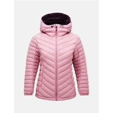 Kurtka z puchem Peak Performance W Frost Down Hood Jacket brązowy - narciarska - Adventure Sports
