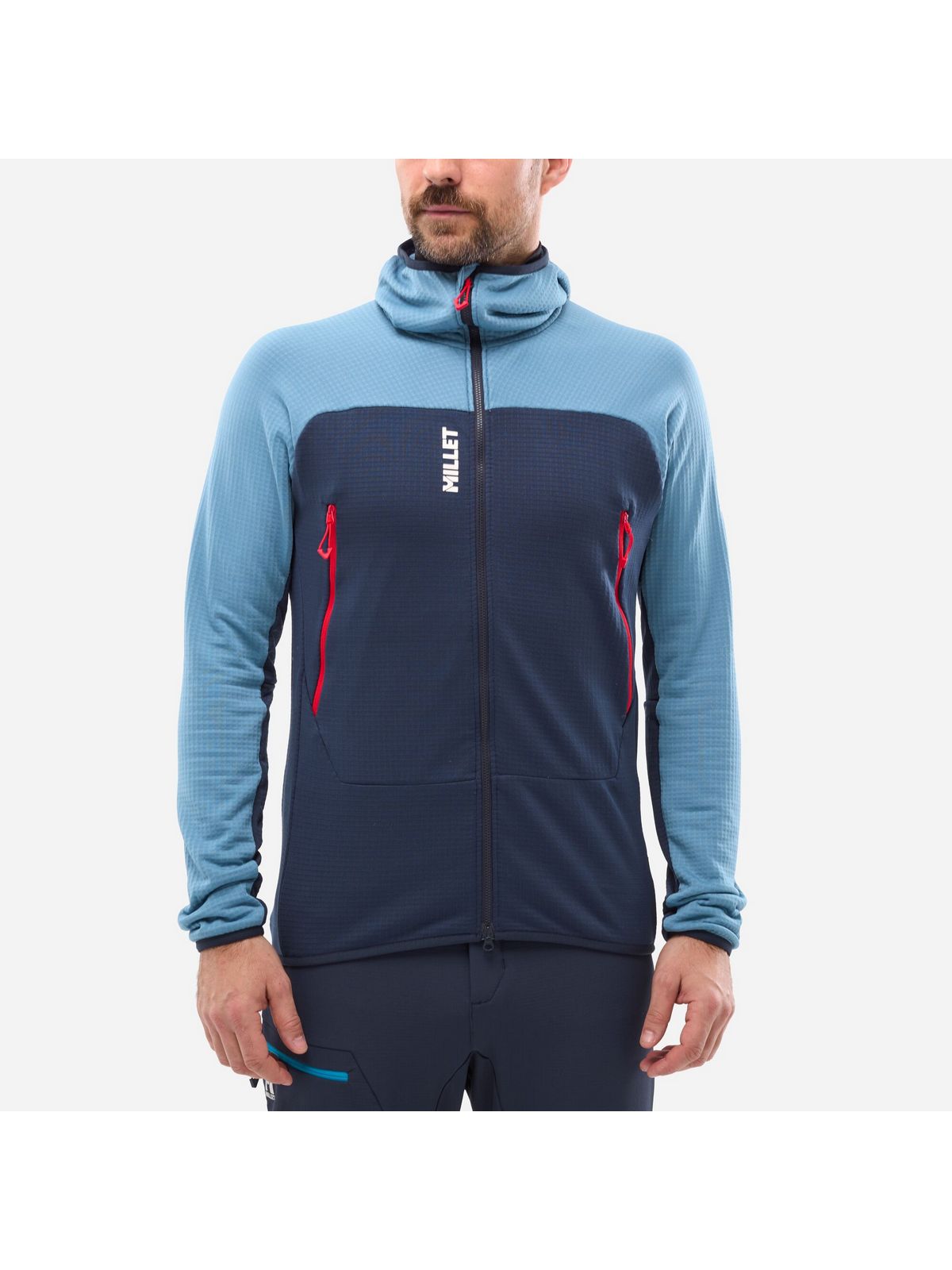Bluza męska MILLET Fusion Grid Hoodie M niebieska