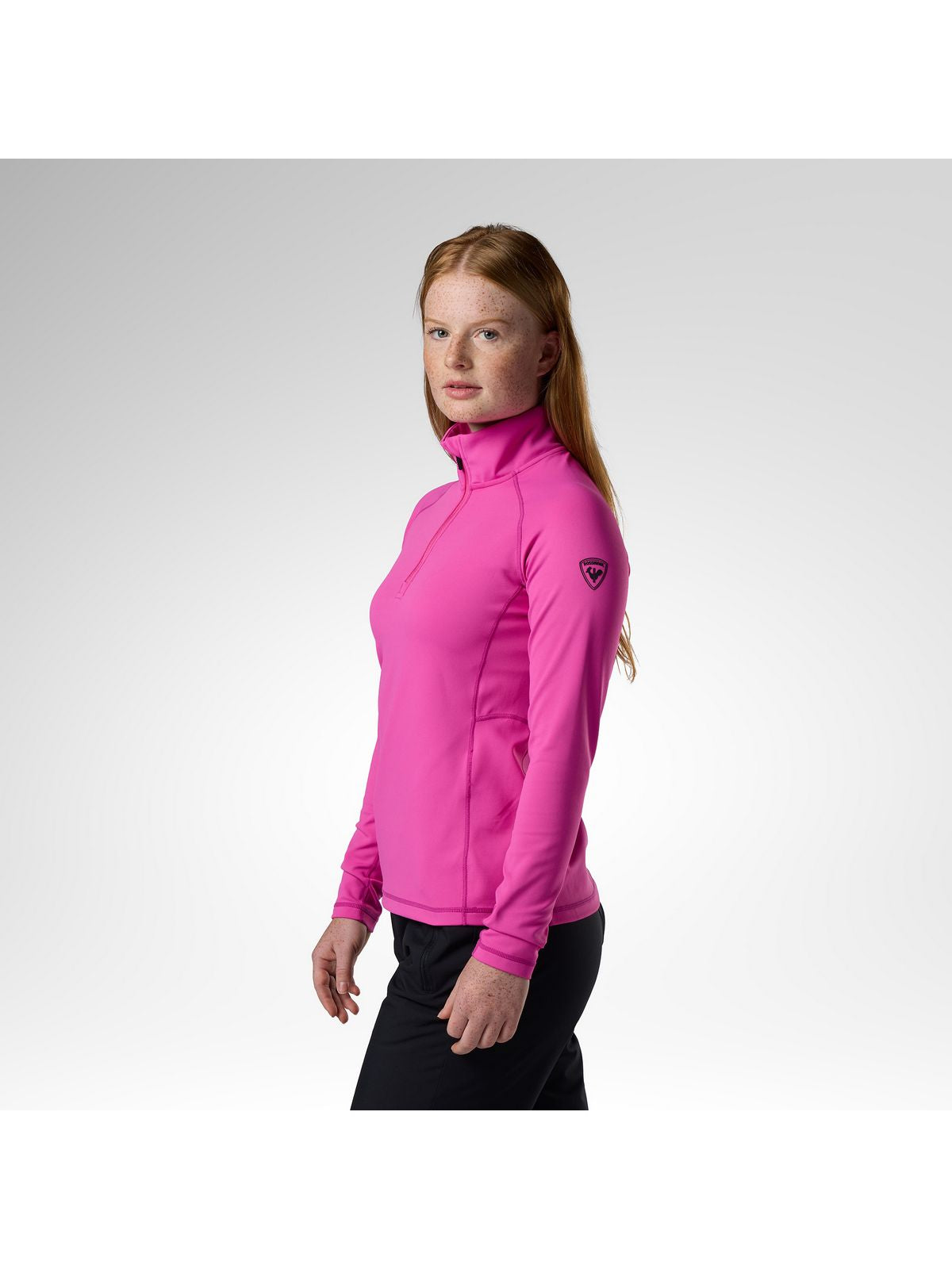 Bluza damska ROSSIGNOL W Mid Layer Stretch Hz różowa