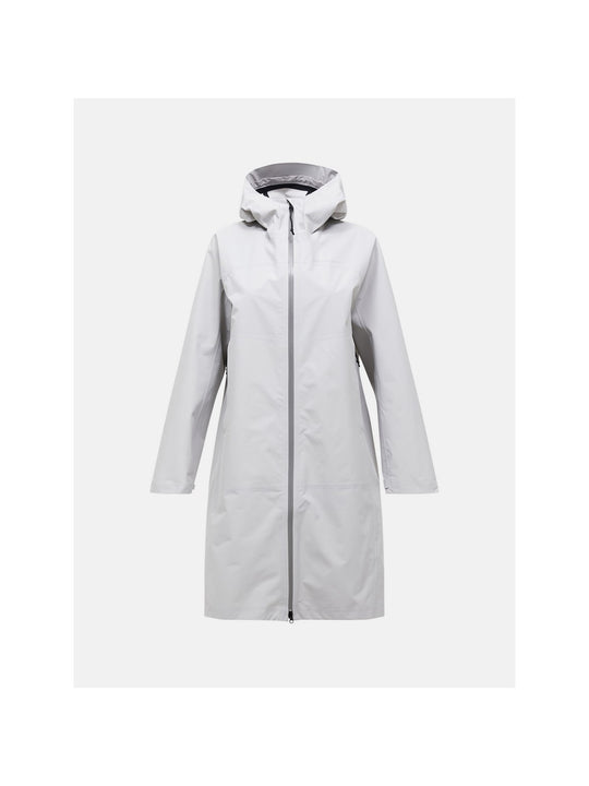 Kurtka damska PEAK PERFORMANCE W Treeline Hipe 2.5L Shell Parka kolor szary
