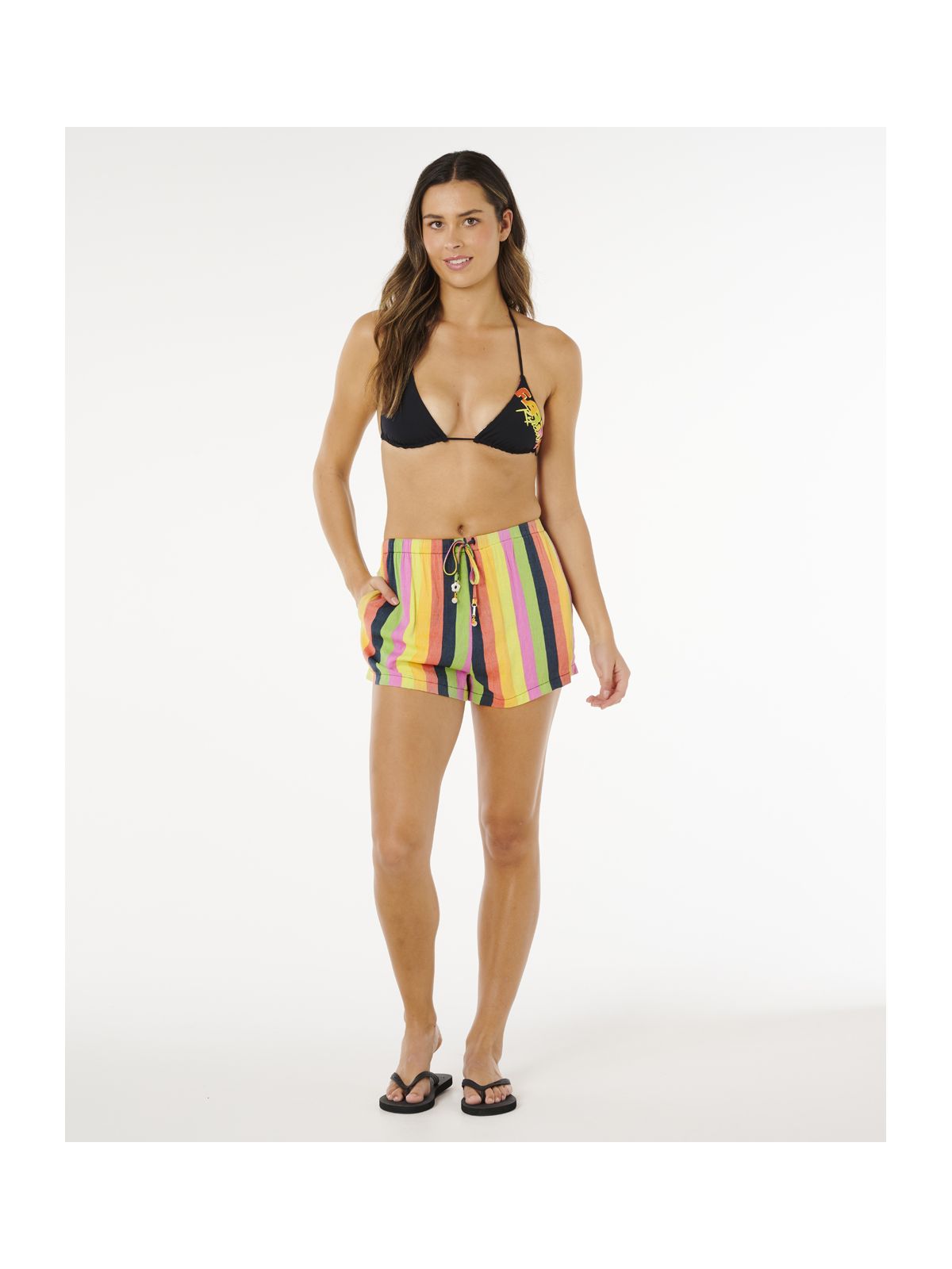 Szorty damskie RIP CURL Neon Stripe Beach Short multikolor
