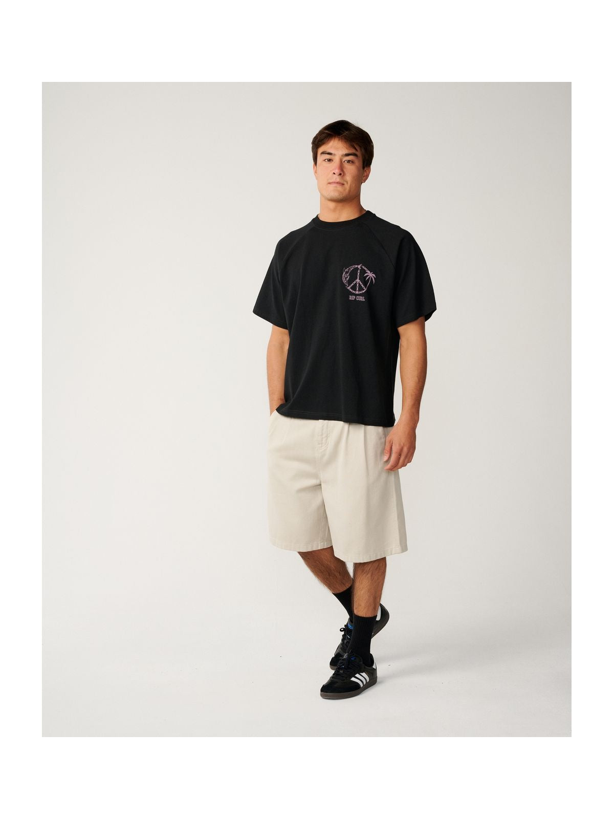 Koszulka męska RIP CURL Disorder Dolphin Tee czarna