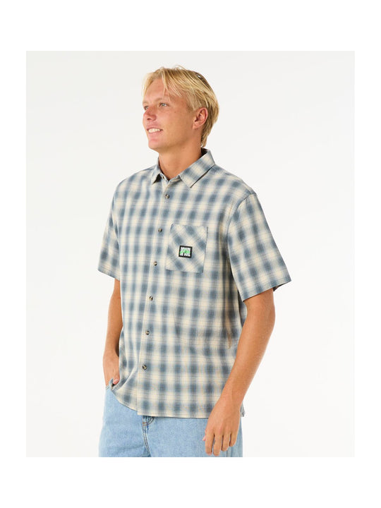Koszula męska sportowa RIP CURL Raw Energy S/S Plaid Shirt w kratę
