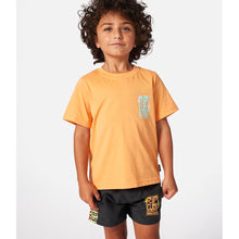 Koszulka RIP CURL Grom Energy Logo Tee - Boy pomarańczowa
