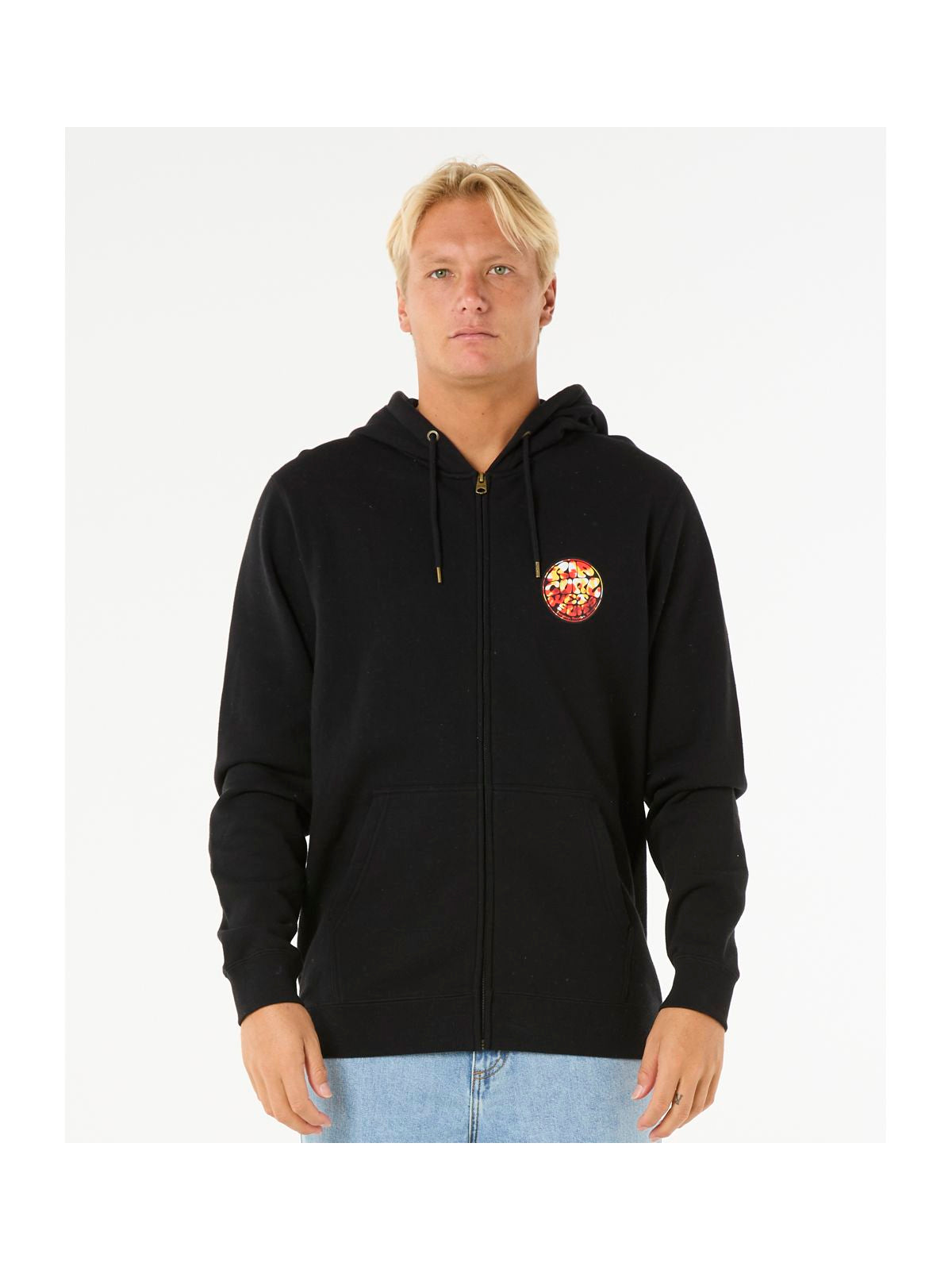 Bluza męska RIP CURL Wettie Passage Icon Zip Thru czarna