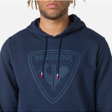 Bluza z kapturem męska Rossignol LOGO SWEAT HOOD FL granatowy - Adventure Sports
