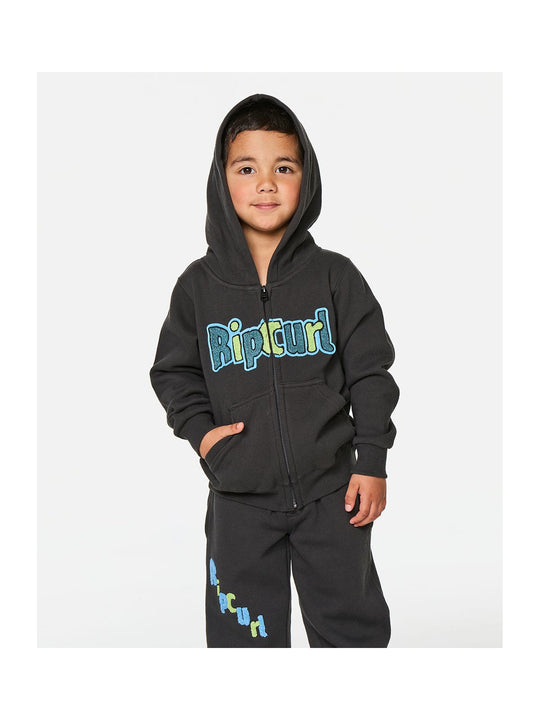 Bluza juniorska RIP CURL Paddle Out Z/T Fleece-Boy czarna
