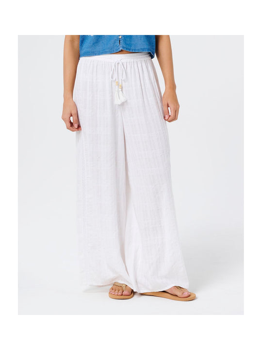 Spodnie damskie RIP CURL Catalina Islands Wide Leg Pant białe
