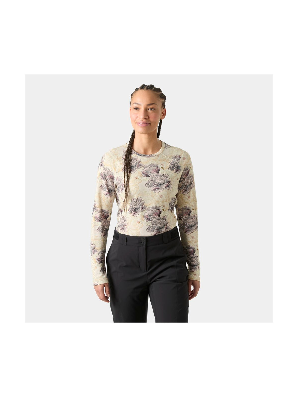 Bielizna termiczna damska HELLY HANSEN W LIFA ACTIVE CREW fioletowa