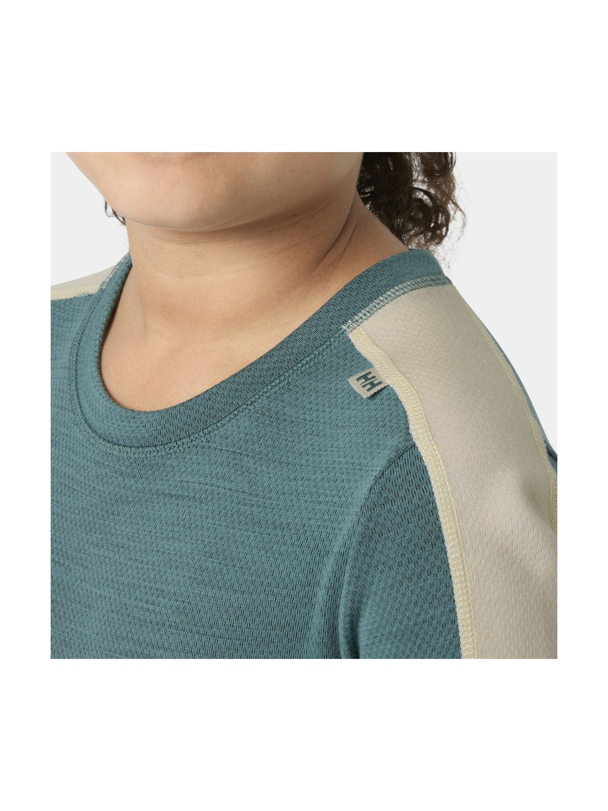 Bielizna termiczna dziecięca HELLY HANSEN JR LIFA MERINO MIDWEIGHT SET zielona