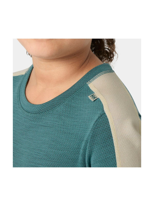 Bielizna termiczna dziecięca HELLY HANSEN JR LIFA MERINO MIDWEIGHT SET zielona
