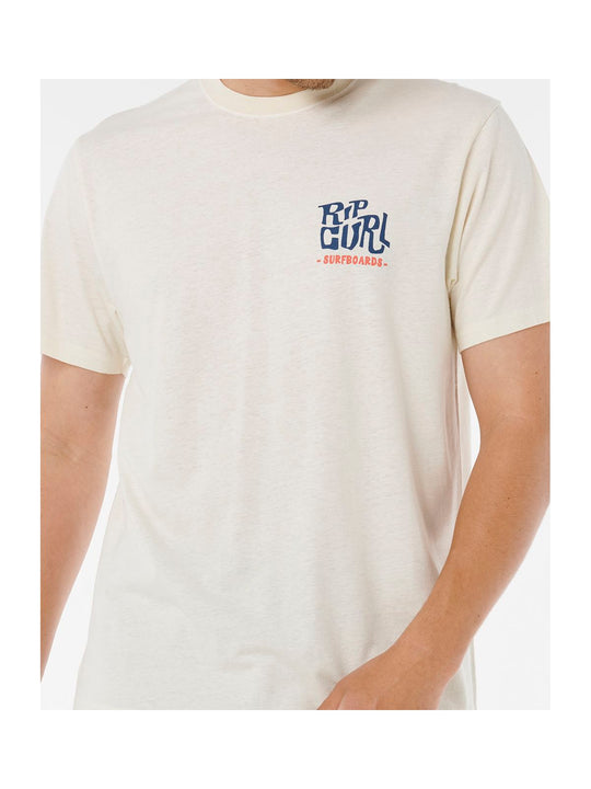 Koszulka RIP CURL SHAPER ADDRESS TEE beżowa
