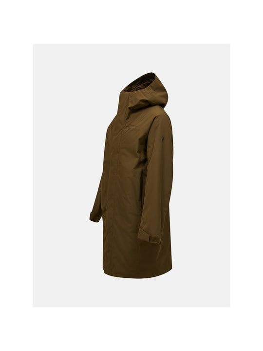 Parka męska PEAK PERFORMANCE Treeline HIPE 2L Insulated Shell Parka brązowa
