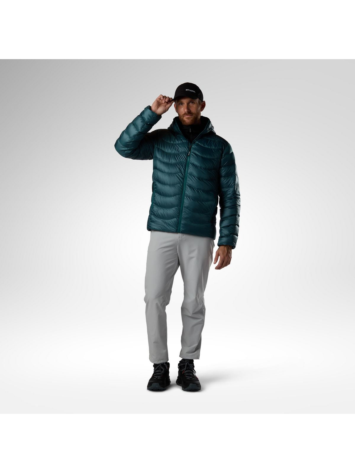 Kurtka puchowa męska ROSSIGNOL M Verok Down Hoodie Jacket zielona
