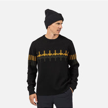 Sweter męski ROSSIGNOL PATTERNED CN SWEATER czarny
