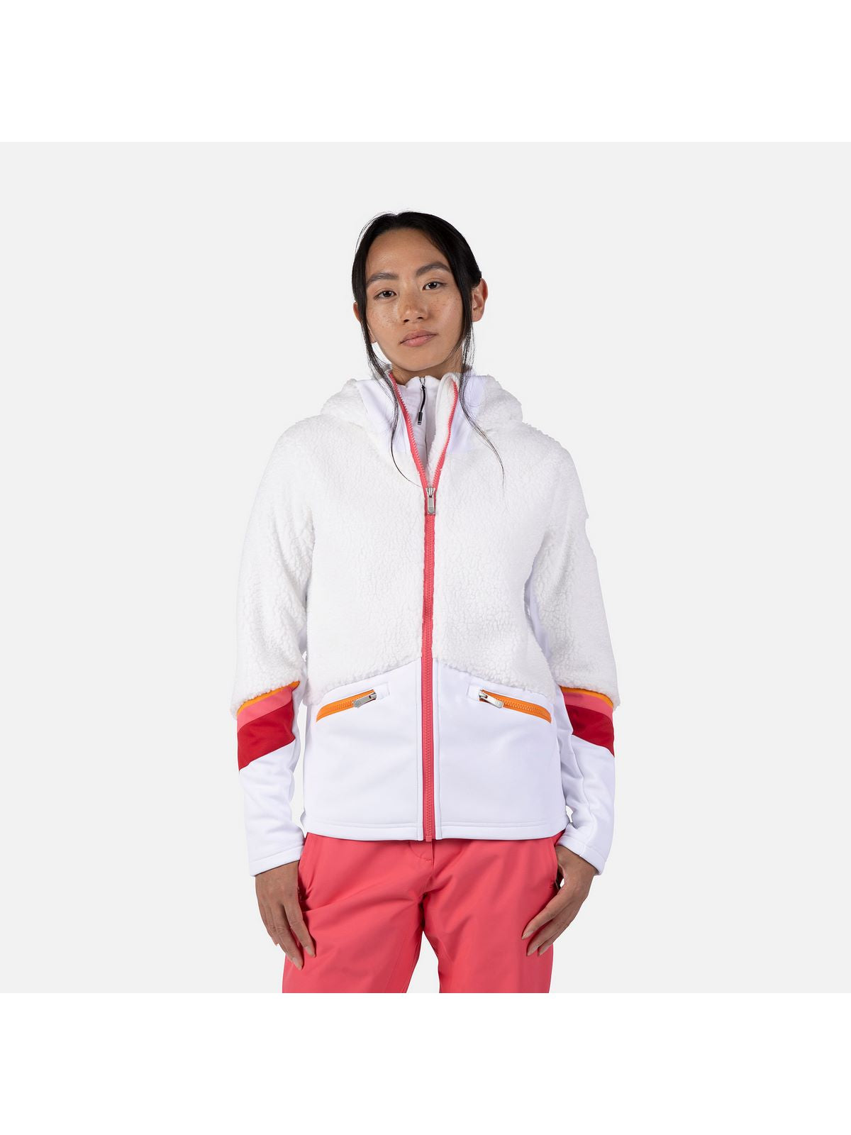 Bluza damska ROSSIGNOL W Wispile Fleece Fzh biały