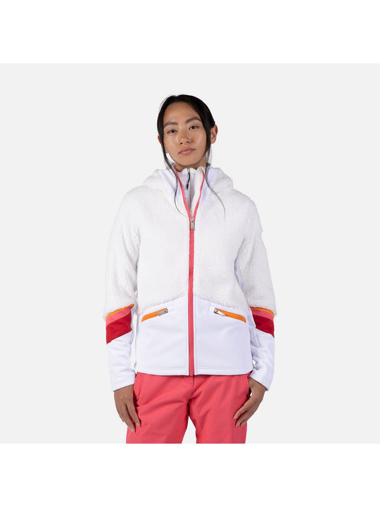 Bluza damska ROSSIGNOL W Wispile Fleece Fzh biały

