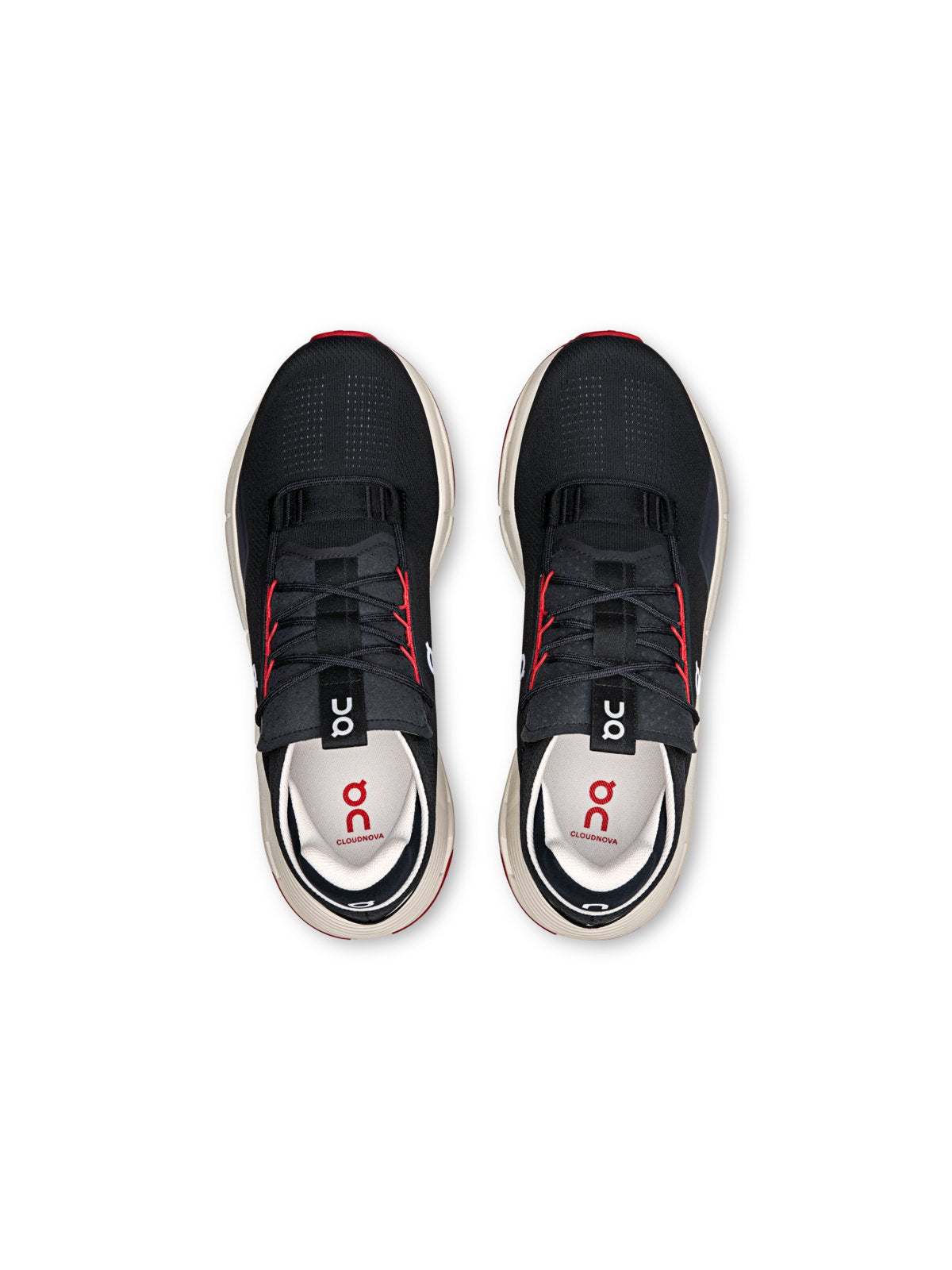 Buty treningowe męskie On Cloudnova 2 czarno czerwony