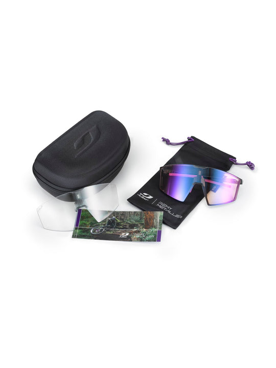 Okulary fotochromowe JULBO Edge Remy Metailler - Reactiv 1-3 HC + cat.0 - Black/Purple
