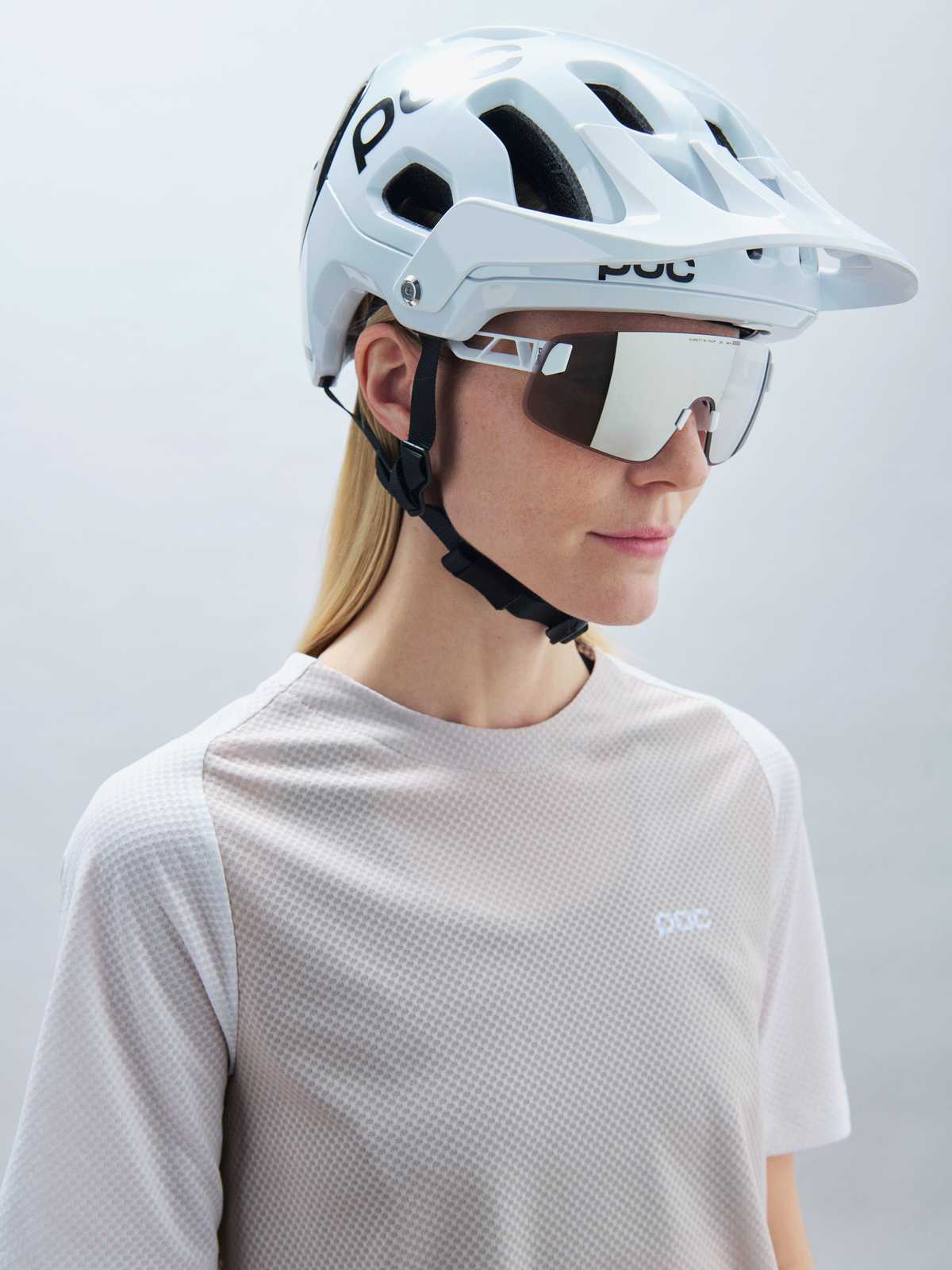 Okulary rowerowe POC Elicit Toric+ biały Clarity Trail /Partly Sunny Silver cat.2