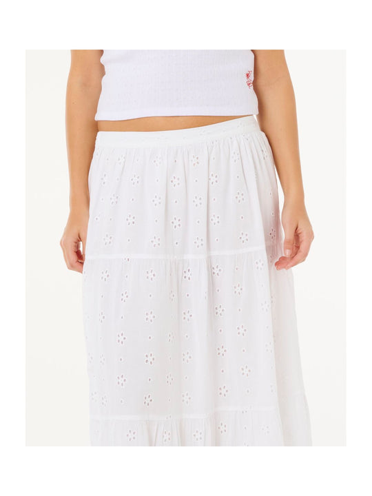 Spódnica damska RIP CURL Oasis Broderie Maxi Skirt biała

