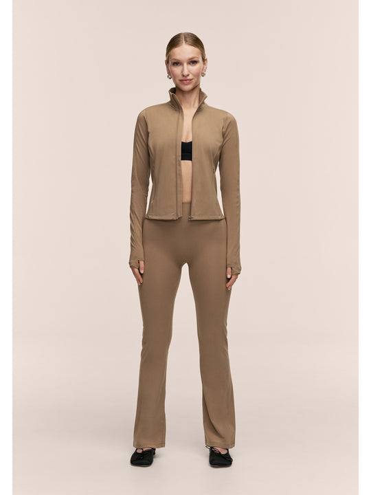 Kurtka damska CASALL Soft Touch Zip Jacket kolor zielony
