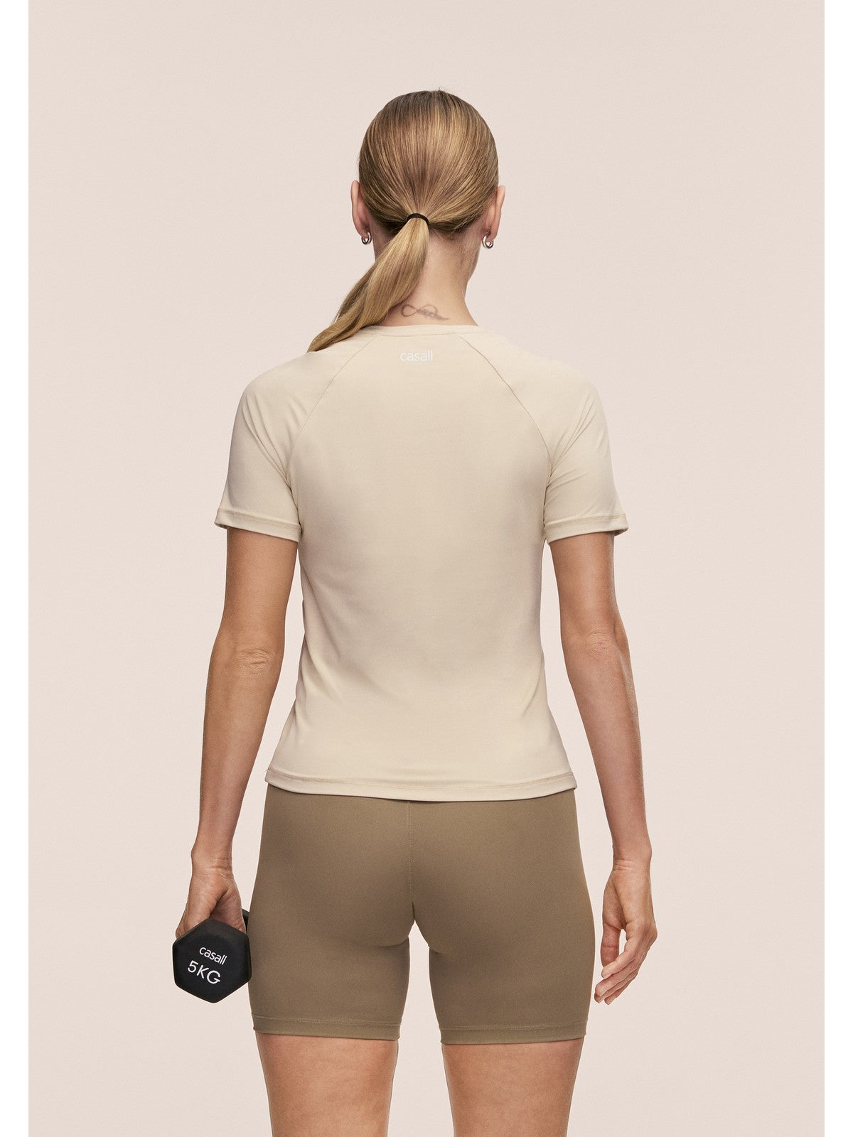 Koszulka damska CASALL Essential Tee kolor beżowy