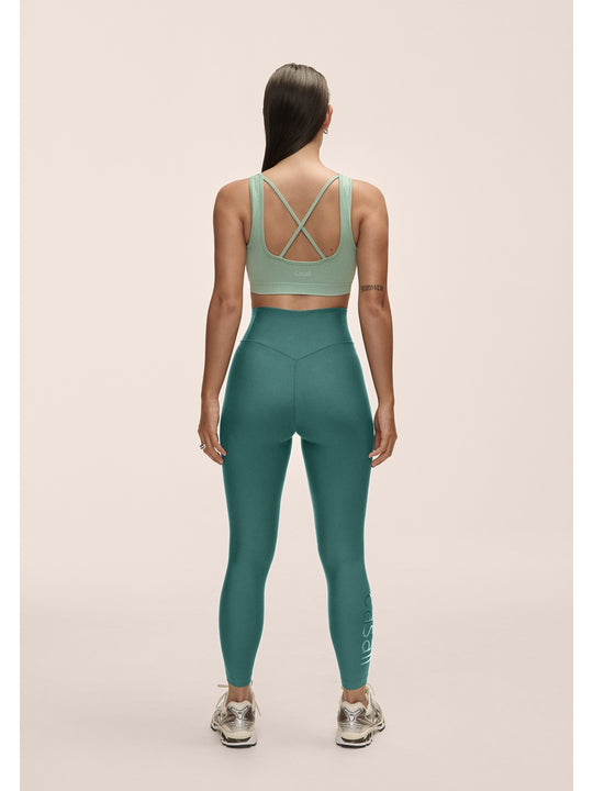 Legginsy damskie CASALL Graphic High Waist Tights kolor zielony
