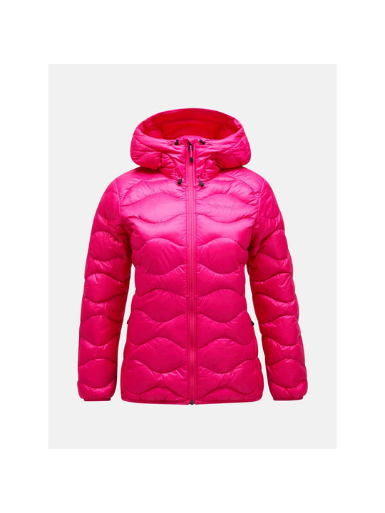 Damska kurtka puchowa Peak Performance W Helium Down Hood Jacket fioletowy
