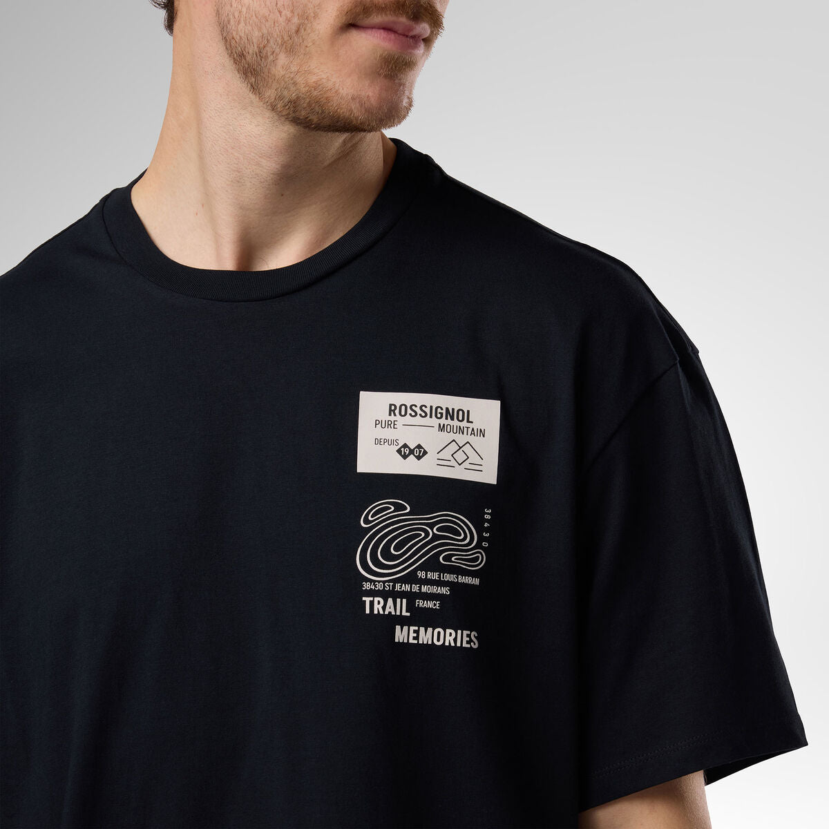 Koszulka męska ROSSIGNOL M Graphic Waterfall Tee czarna