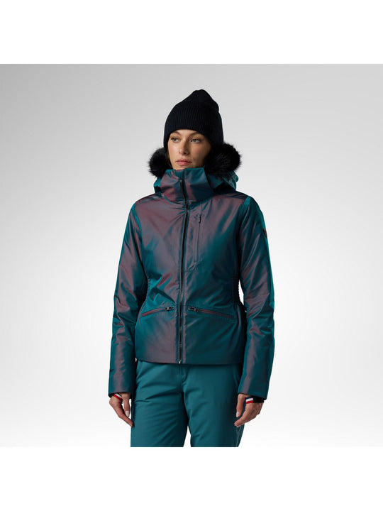 Kurtka narciarska damska ROSSIGNOL W Snowcrystal Insulated Jacket granatowa
