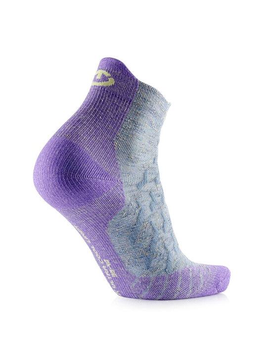 Skarpety trekkingowe damskie THERM-IC W Trekking Ultracool Linen Ankle szaro fioletowe
