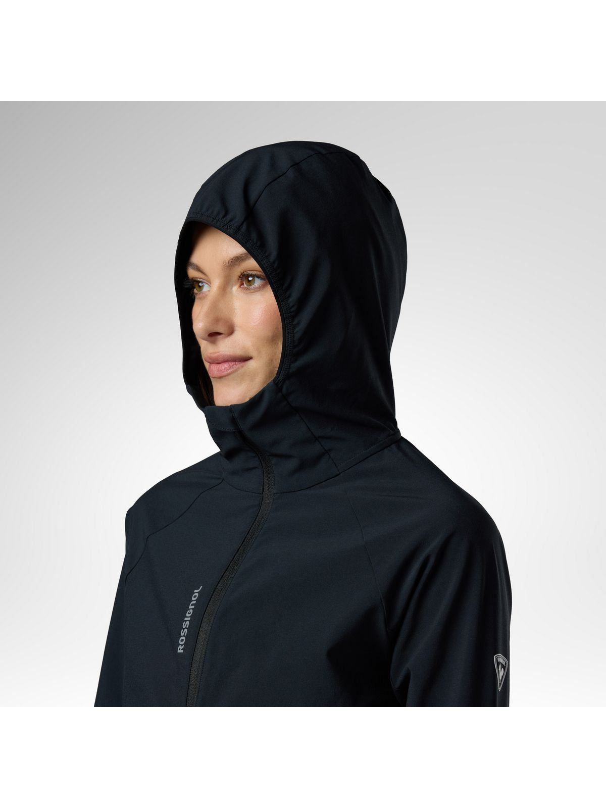 Kurtka damska ROSSIGNOL W Venon Wind Hoodie Jacket czarna
